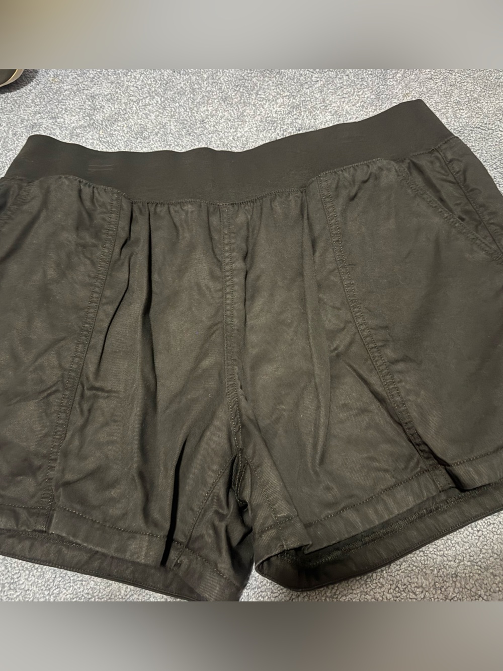 Everyday Black Athletic Shorts for Women with Elastic Waist